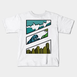 3d simple outdoor design Kids T-Shirt